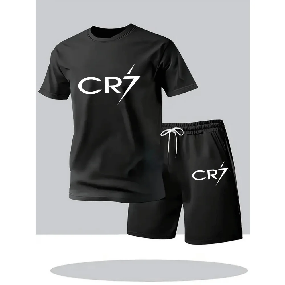 Men's summer comfortable sportswear short sleeved T-shirt and shorts two-piece set breathable quick drying casual wear
Men's summer comfortable sportswear short sleeved T-shirt and shorts two-piece set breathable quick drying casual wear