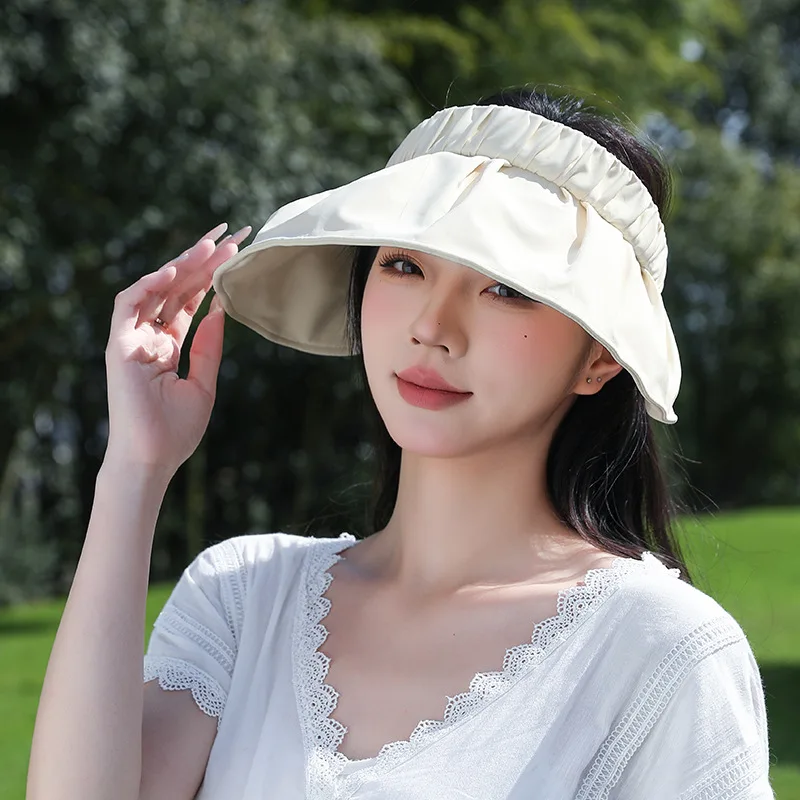 2025 French Ice Silk Empty Top Sunscreen Hat, Big Eaves, Sunshade and UV Protection, Summer Women's Outdoor Breathable Sun Hat
2025 French Ice Silk Empty Top Sunscreen Hat, Big Eaves, Sunshade and UV Protection, Summer Women's Outdoor Breathable Sun Hat