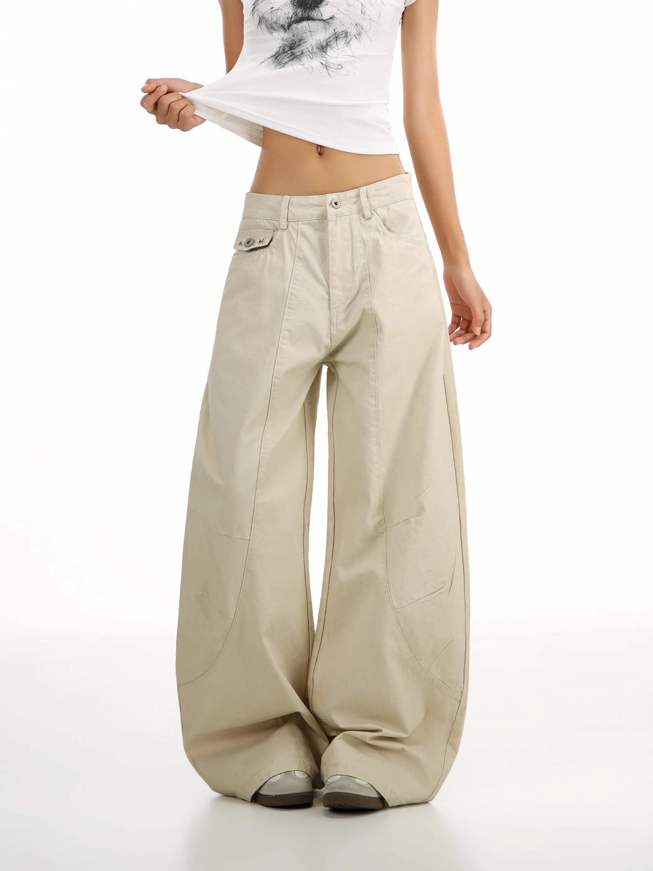 American Retro Khaki Denim Jeans Women's Casual Straight Leg Loose Pantsbeer Captain CTBCAPTAINBEER Pure Color Workwear
American Retro Khaki Denim Jeans Women's Casual Straight Leg Loose Pantsbeer Captain CTBCAPTAINBEER Pure Color Workwear