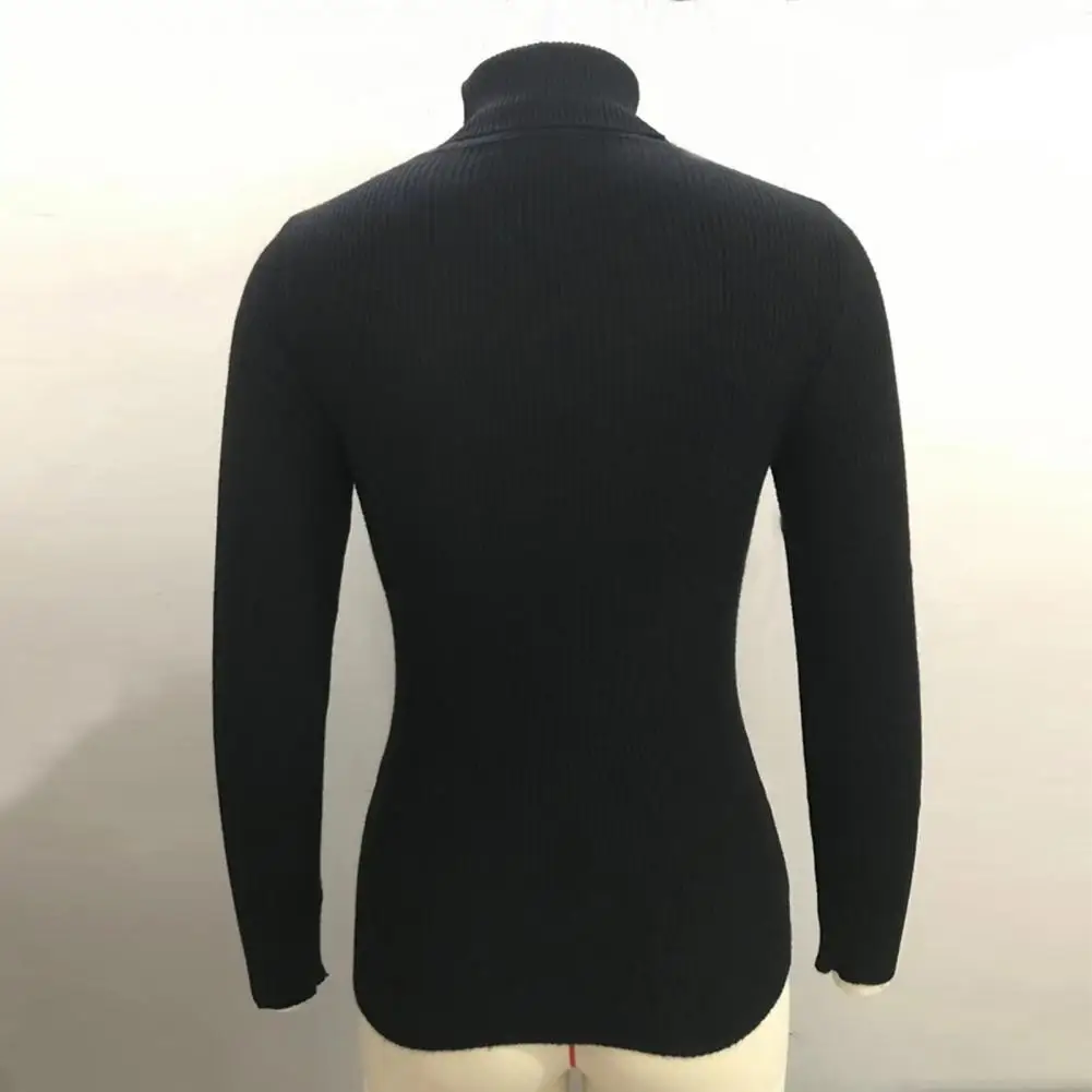 Women Bottoming Sweater Stretchy Knit Jumper Elegant High Collar Knit Pullover for Women Slim Fit Solid Color Sweater with Long
Women Bottoming Sweater Stretchy Knit Jumper Elegant High Collar Knit Pullover for Women Slim Fit Solid Color Sweater with Long
