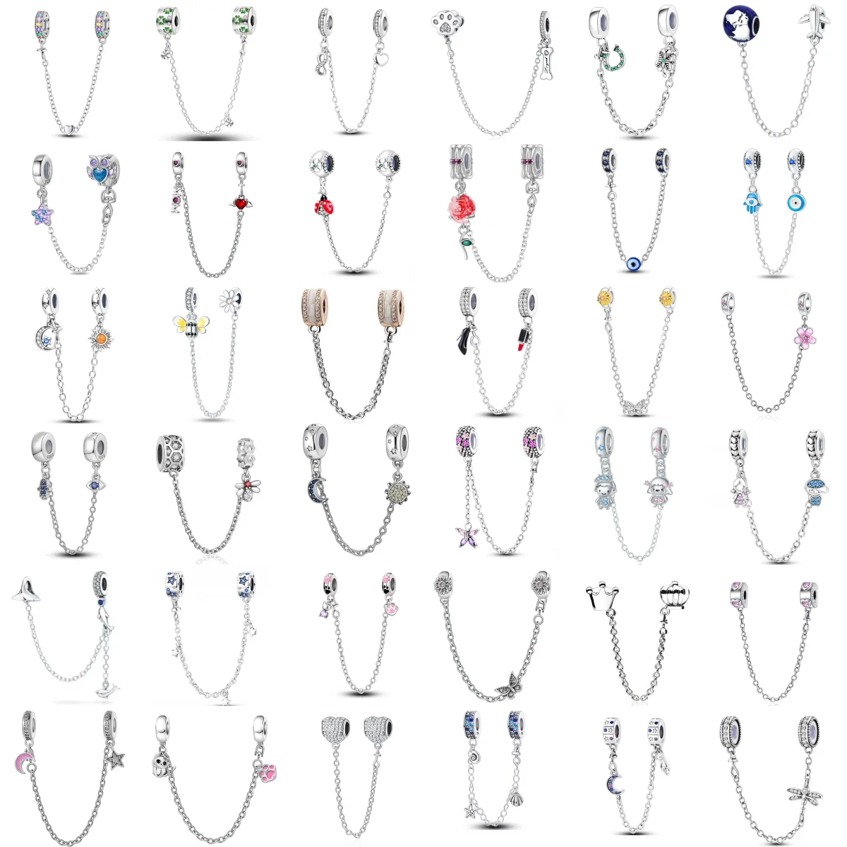 2025 New 925 Pure Silver Cat Butterfly Lipstick Owl Safety Chain Pendant Bead Jewelry Original Bracelet DIY Women's Jewelry
2025 New 925 Pure Silver Cat Butterfly Lipstick Owl Safety Chain Pendant Bead Jewelry Original Bracelet DIY Women's Jewelry