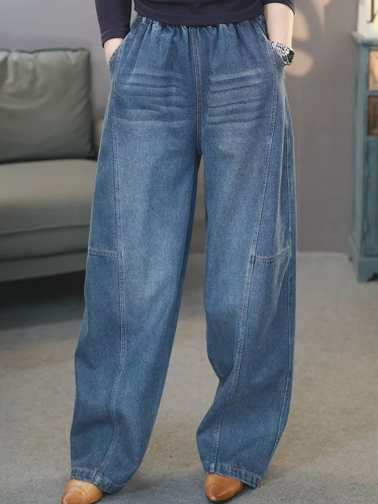 Retro American Style Wide Leg Jeans Women's Loose High Waist Scythe Long Pants Spring Autumn Fashionable Casual Denim Skinnies
Retro American Style Wide Leg Jeans Women's Loose High Waist Scythe Long Pants Spring Autumn Fashionable Casual Denim Skinnies