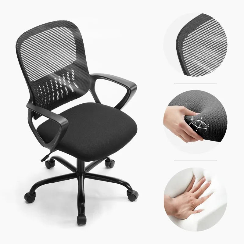 Ergonomic Desk Chair with Lumbar Support by Edx for Home Office Bedroom - Comfortable Seat for Extended Use
Ergonomic Desk Chair with Lumbar Support by Edx for Home Office Bedroom - Comfortable Seat for Extended Use