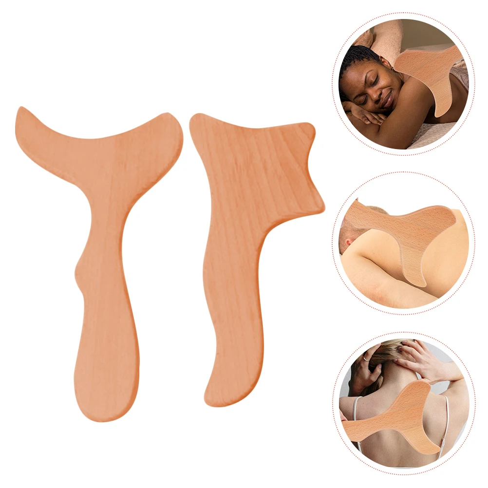 2 Pcs Massage Board Scraping Face Massager Muscle Scraper Wood Gua Sha Tools for Body
2 Pcs Massage Board Scraping Face Massager Muscle Scraper Wood Gua Sha Tools for Body