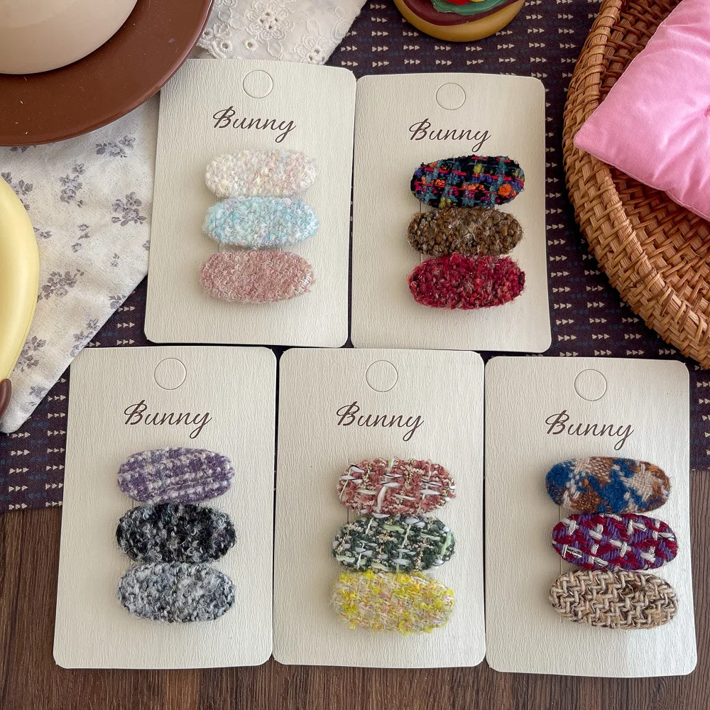 3pcs/set Plush BB Clip Children's Knitted Hairpin Girls Bangs Side Clip Kids Hair Clip Autumn and Winter Sweet Hair Accessories
3pcs/set Plush BB Clip Children's Knitted Hairpin Girls Bangs Side Clip Kids Hair Clip Autumn and Winter Sweet Hair Accessories