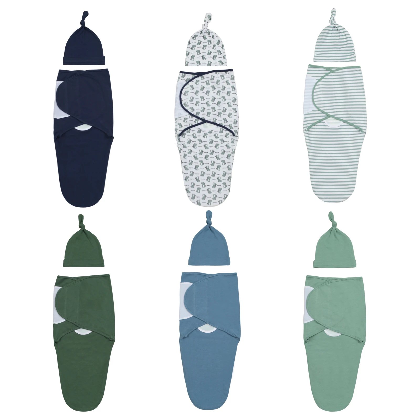 6-Pack Newborn Swaddle Blankets and Headwraps, Soft Baby Swadding Wrap for 0-3 Months, Swaddle Design Imitates the Shape
6-Pack Newborn Swaddle Blankets and Headwraps, Soft Baby Swadding Wrap for 0-3 Months, Swaddle Design Imitates the Shape