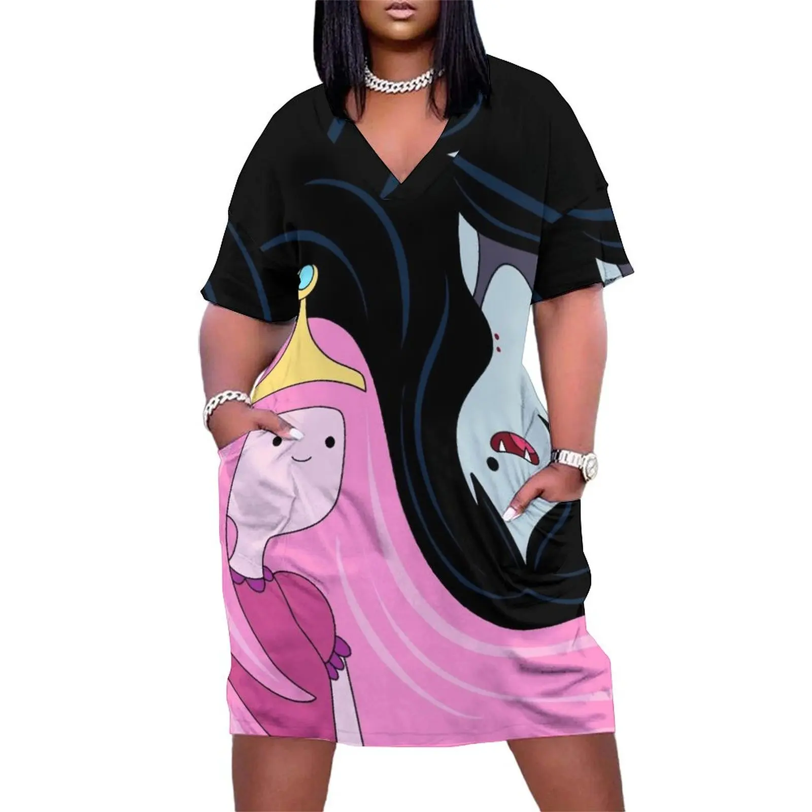 Princess Bubblegum and Marceline Loose Pocket Dress women's luxury party dress Long dresses women clothes
Princess Bubblegum and Marceline Loose Pocket Dress women's luxury party dress Long dresses women clothes