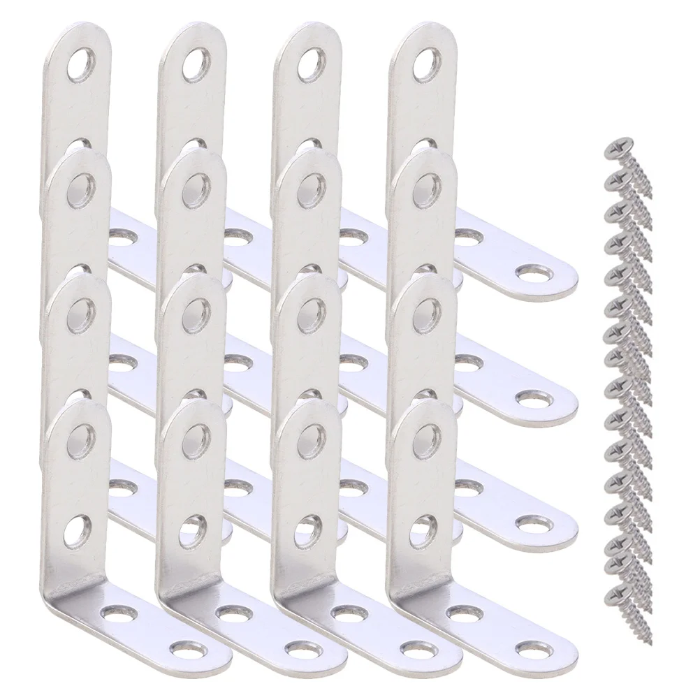 18Sets L Brackets Corner Shelf Brackets Strong Stainless Steel Metal Angle Braces Wood Shelf Support Durable Rustproof
18Sets L Brackets Corner Shelf Brackets Strong Stainless Steel Metal Angle Braces Wood Shelf Support Durable Rustproof