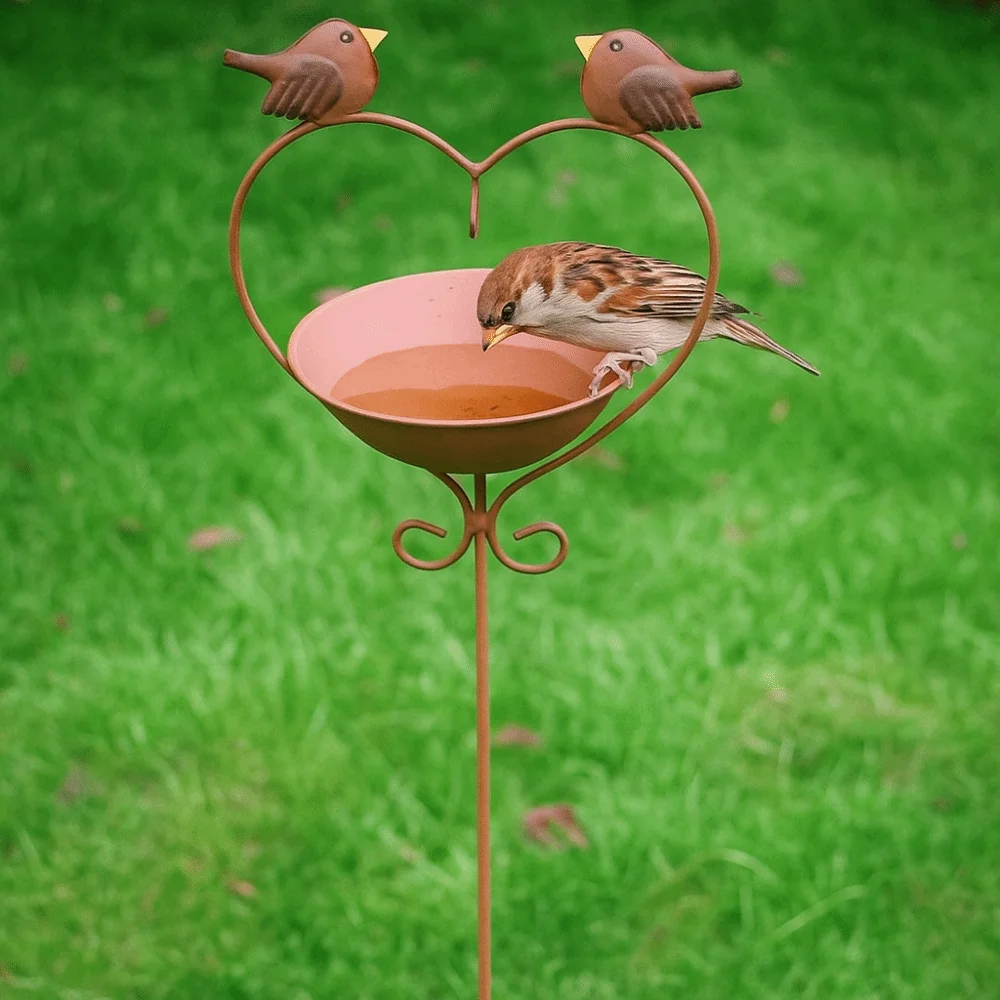 Bird Raising Tool Iron Bird Feeder Ground Plugin Retro Decorative Bird Bathtub Multi Functional Bird Water Bowl Outdoor
Bird Raising Tool Iron Bird Feeder Ground Plugin Retro Decorative Bird Bathtub Multi Functional Bird Water Bowl Outdoor