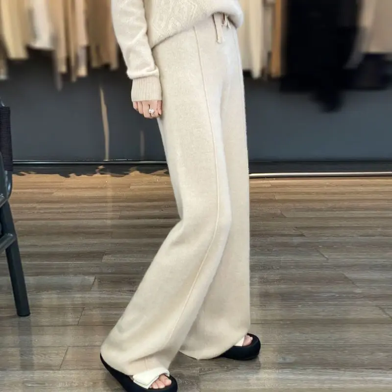 2024 Autumn and Winter 100% Pure Wool Fashion Wide-leg Pants Women's New Thick Loose High Waist Drop Loose Casual Pants LJ394
2024 Autumn and Winter 100% Pure Wool Fashion Wide-leg Pants Women's New Thick Loose High Waist Drop Loose Casual Pants LJ394