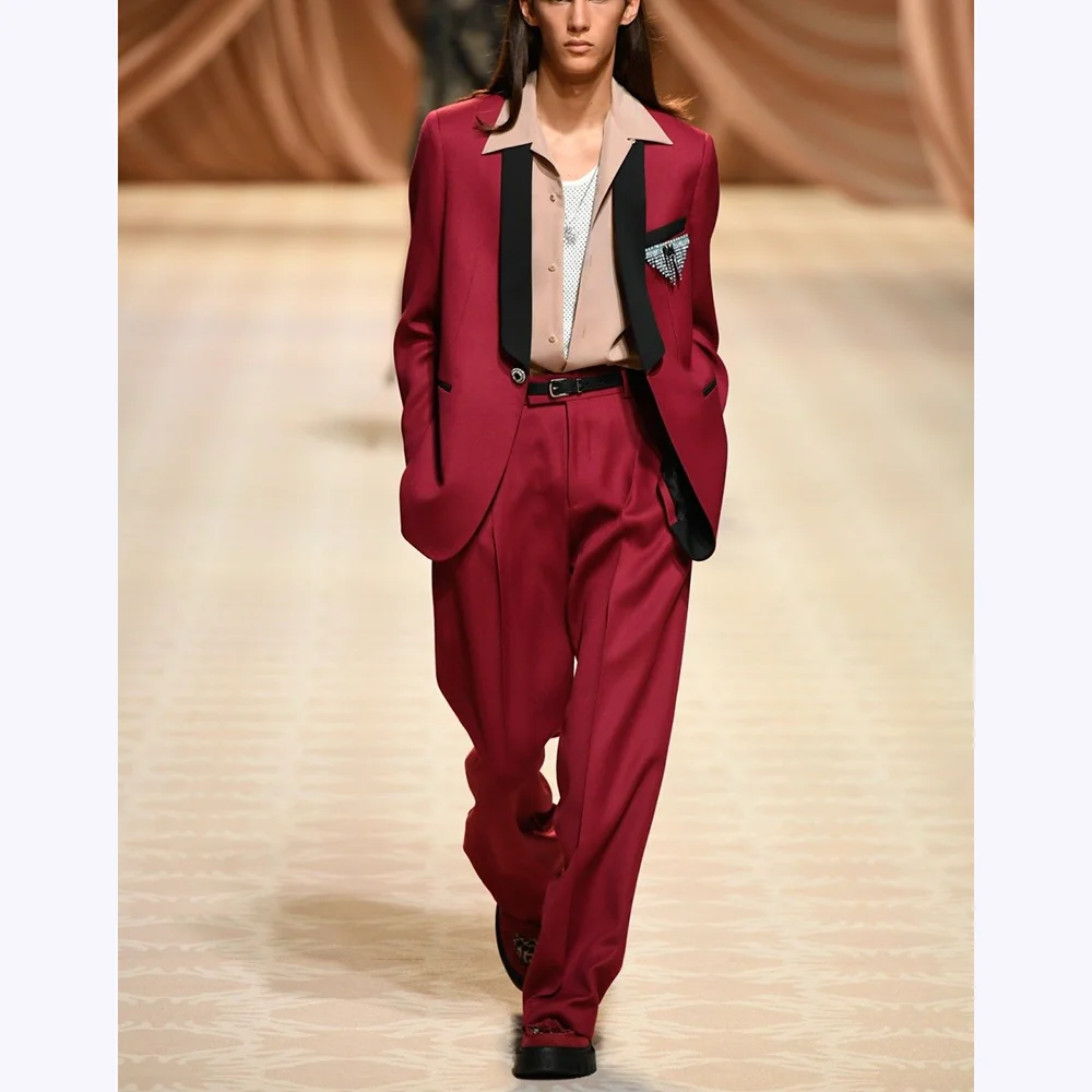 Винтажные мужские костюмы, прямой костюм с шалью и лацканами, повседневный модный деловой офис, пальто на одной пуговице, брюки, комплект из двух предметов, наряд для выпускного вечера
Винтажные мужские костюмы, прямой костюм с шалью и лацканами, повседневный модный деловой офис, пальто на одной пуговице, брюки, комплект из двух предметов, наряд для выпускного вечера