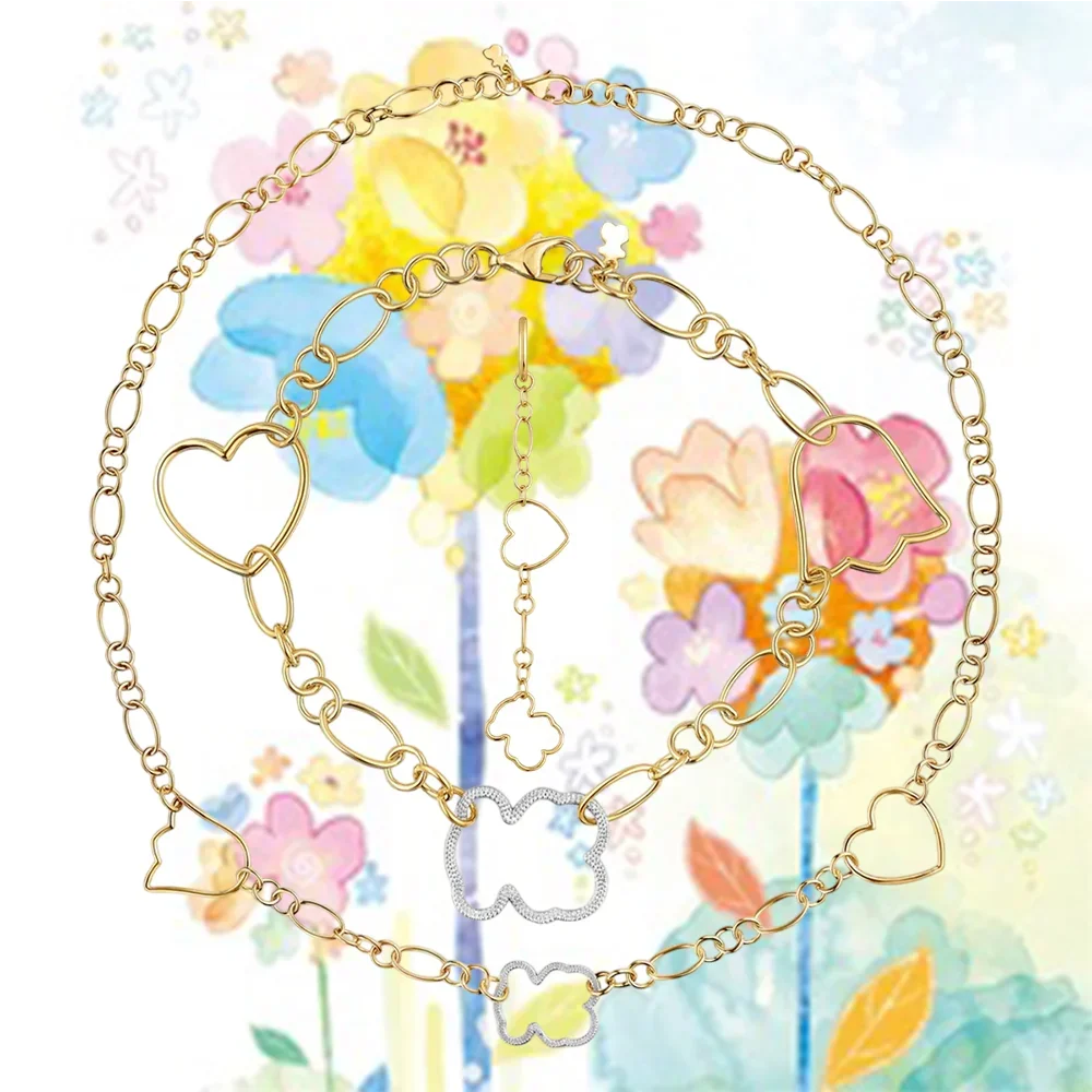 Exquisite Jewelry Set: Layered Necklaces, Bracelet & Earring, Heart & Flower Shapes, Trendy Fashion Accessories for Women
Exquisite Jewelry Set: Layered Necklaces, Bracelet & Earring, Heart & Flower Shapes, Trendy Fashion Accessories for Women