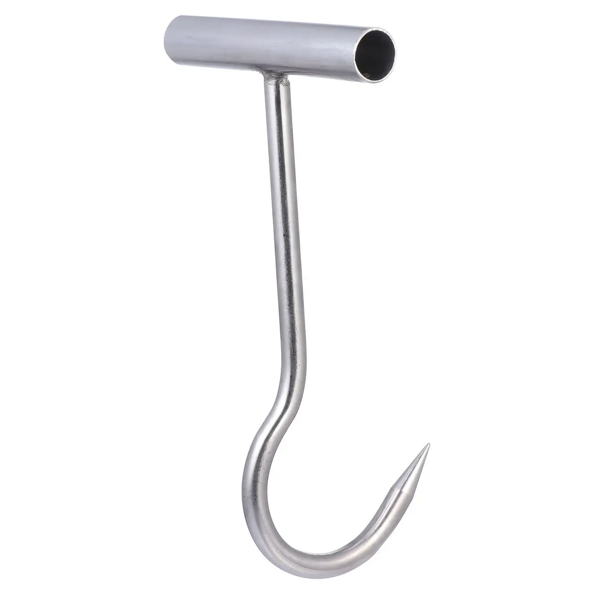1pcs Stainless Steel Pork Hook Heavy Duty T Shaped Meat Hooks for Hanging BBQ Grill Masters Tool Kit Silver
1pcs Stainless Steel Pork Hook Heavy Duty T Shaped Meat Hooks for Hanging BBQ Grill Masters Tool Kit Silver
