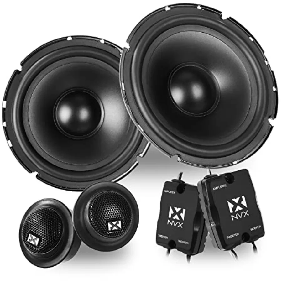 Car speakers for vehicles and trucks: 6.5-inch polypropylene cone black 600W max power silk dome tweeters passive crossovers ea
Car speakers for vehicles and trucks: 6.5-inch polypropylene cone black 600W max power silk dome tweeters passive crossovers ea
