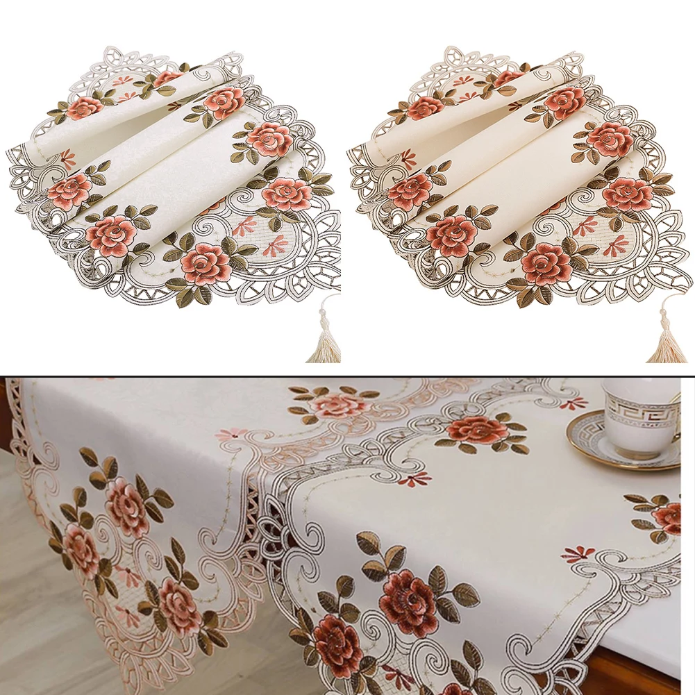 1pcs Vintage Embroidered Lace Tablecloth Elegant Rustic Flowers Table Decor Flowers Table Decoration Supplies 40x85cm 40x176cm
1pcs Vintage Embroidered Lace Tablecloth Elegant Rustic Flowers Table Decor Flowers Table Decoration Supplies 40x85cm 40x176cm