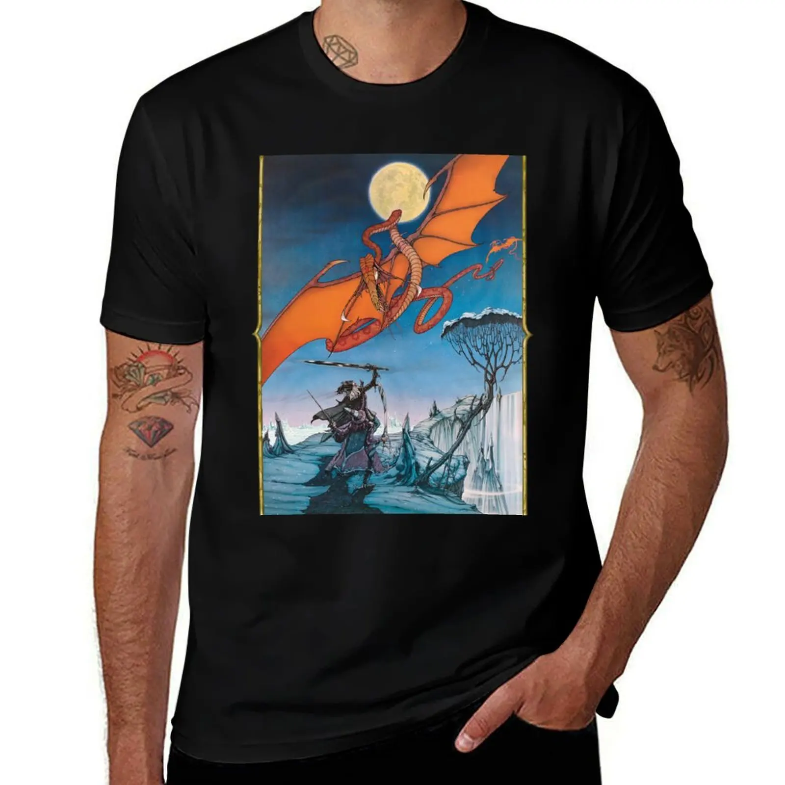 Elric and Moonglum T-Shirt anime figures summer clothes Blouse black t shirts for men
Elric and Moonglum T-Shirt anime figures summer clothes Blouse black t shirts for men
