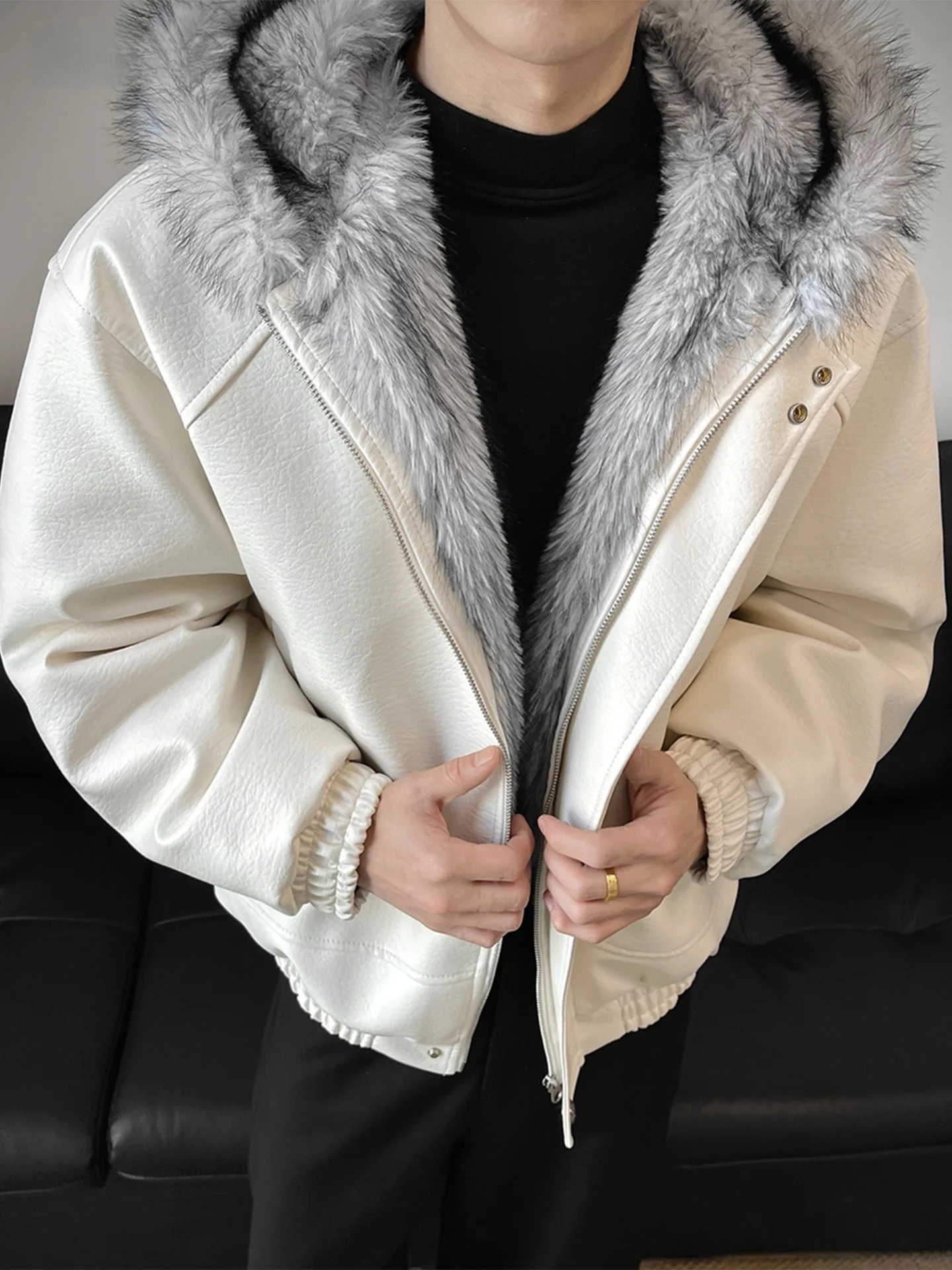 American Sle Tee-Proof PU Leather Hooded Cotton Jaet Men's Winter Fce Lined Cool Jaet Loose Mountain Eagle Cotton ...
American Sle Tee-Proof PU Leather Hooded Cotton Jaet Men's Winter Fce Lined Cool Jaet Loose Mountain Eagle Cotton ...