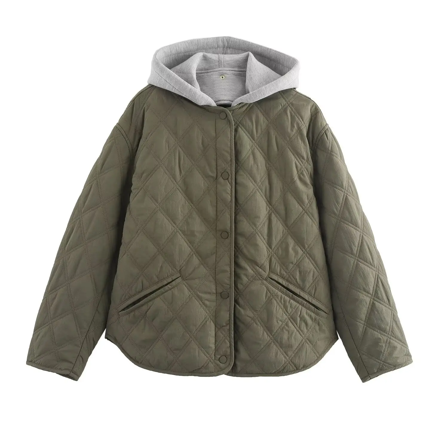 Autumn/Winter New Product Women's Casual Versatile Quilted Soft and Comfortable Hooded Warm Cotton Jacket
Autumn/Winter New Product Women's Casual Versatile Quilted Soft and Comfortable Hooded Warm Cotton Jacket