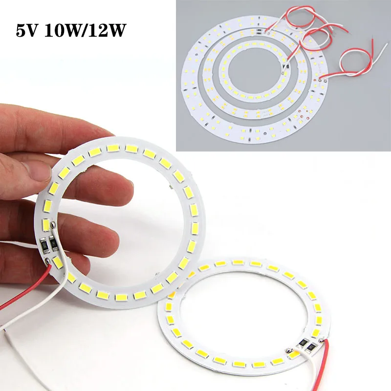 10w 12w LED ring Chip Bead warm White replace Lights wire lead 5V Board Bulb Light Source Dia 78mm 112mm Lamp 3000K or 6000K T1
10w 12w LED ring Chip Bead warm White replace Lights wire lead 5V Board Bulb Light Source Dia 78mm 112mm Lamp 3000K or 6000K T1