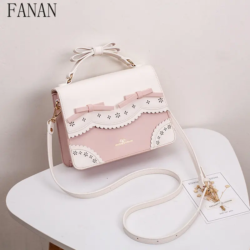 Women's Handags Sweet Lolita Handbag Women Cute Hollow Lace Crossbody Bag Kawaii Bow Top Handle Shoulder Bag Girls Fashion
Women's Handags Sweet Lolita Handbag Women Cute Hollow Lace Crossbody Bag Kawaii Bow Top Handle Shoulder Bag Girls Fashion