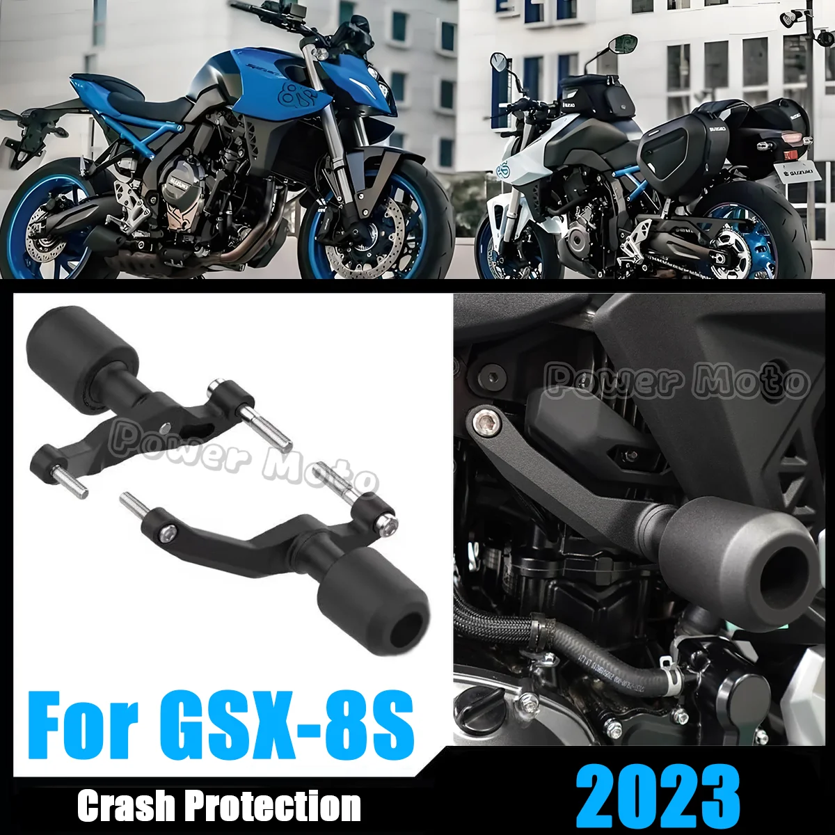 For GSX-8S 2023 Motorcycle CNC Falling Protection Frame Slider Fairing Guard Anti Crash Pad Protector
For GSX-8S 2023 Motorcycle CNC Falling Protection Frame Slider Fairing Guard Anti Crash Pad Protector