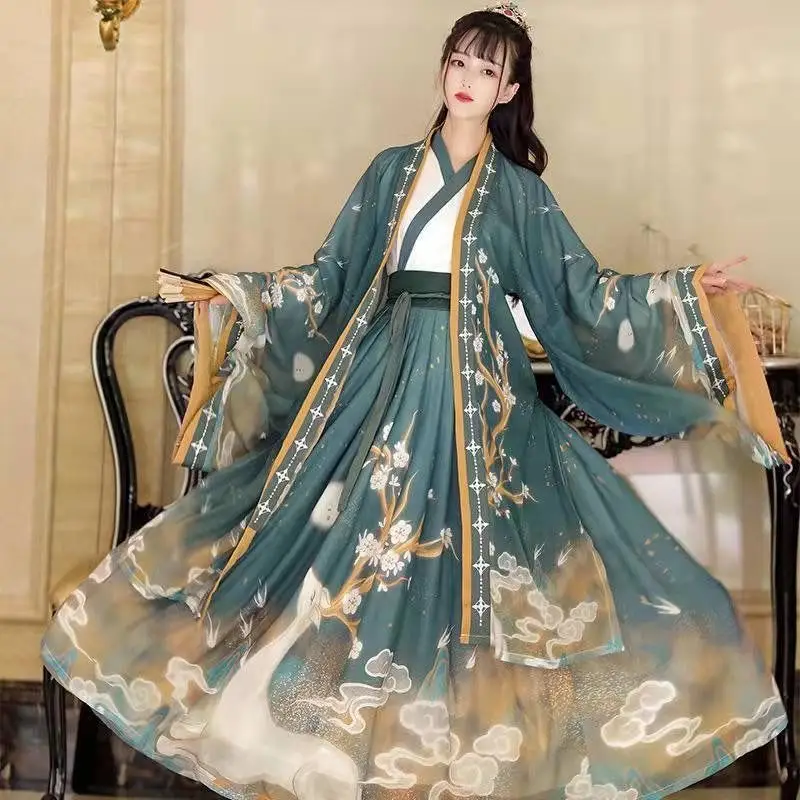 3pcs/1set Hanfu Women Chinese Traditional Stage Dance Dress Female Fairy Cosplay Costume Hanfu Blue Red For Women Girls
3pcs/1set Hanfu Women Chinese Traditional Stage Dance Dress Female Fairy Cosplay Costume Hanfu Blue Red For Women Girls