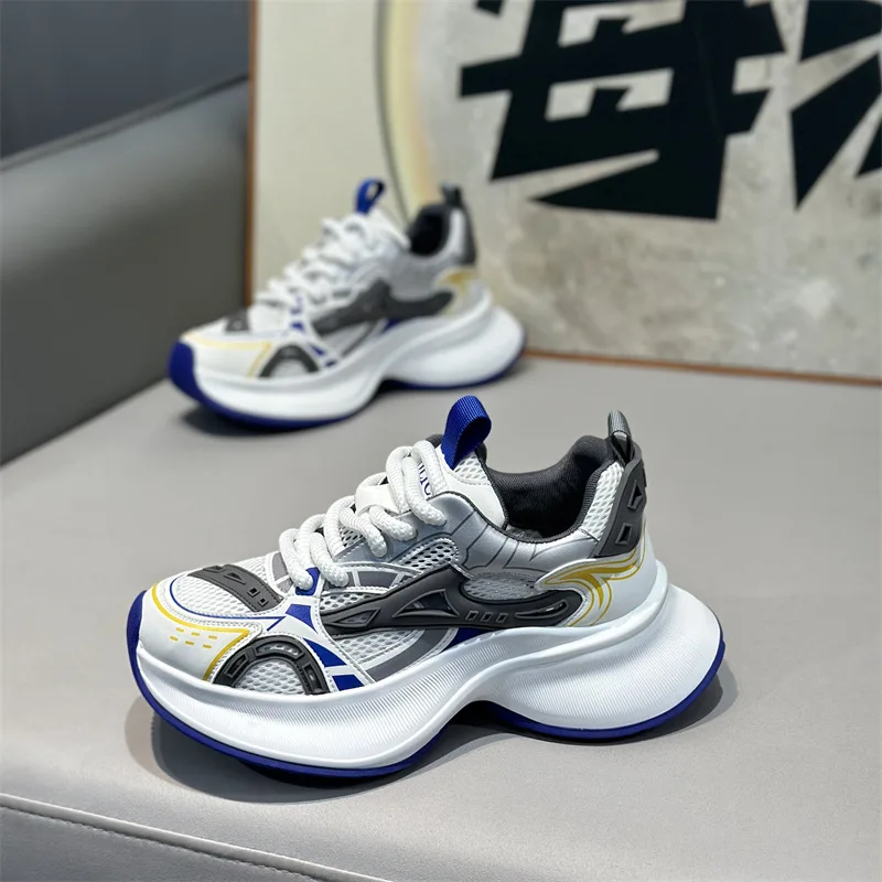 Summer Mesh Breathable Platform Sports Casual Fashionable Versatile Heightening Comfortable Trend Lace-up Men's Dad Shoes
Summer Mesh Breathable Platform Sports Casual Fashionable Versatile Heightening Comfortable Trend Lace-up Men's Dad Shoes
