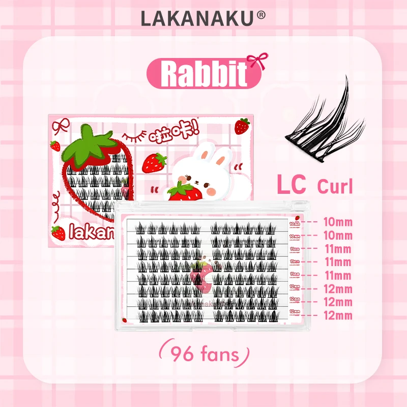 LAKANAKU LC Curl DIY Lashes Clusters Eyelash Extensions Fluffy Volume Fans for Beauty Makeup
LAKANAKU LC Curl DIY Lashes Clusters Eyelash Extensions Fluffy Volume Fans for Beauty Makeup