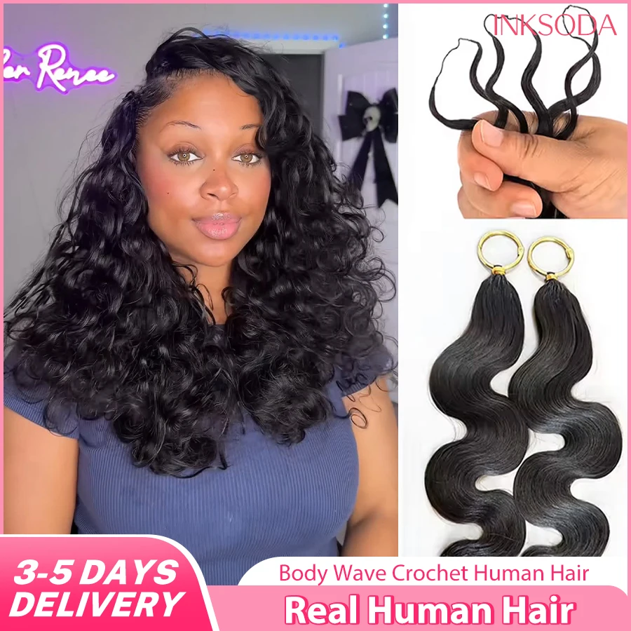 12A 30Inch Body Wave Knotless Pre-Separated Crochet Hair Extensions Body Wave Crochet Hair Natural Black Feather Real Human Hair Extensions Body Wave Wigs Miracle Knots Crochet Human Hair braiding Hair Extensions Materials Bouncy Body Wave
12A 30Inch Body Wave Knotless Pre-Separated Crochet Hair Extensions Body Wave Crochet Hair Natural Black Feather Real Human Hair Extensions Body Wave Wigs Miracle Knots Crochet Human Hair braiding Hair Extensions Materials Bouncy Body Wave