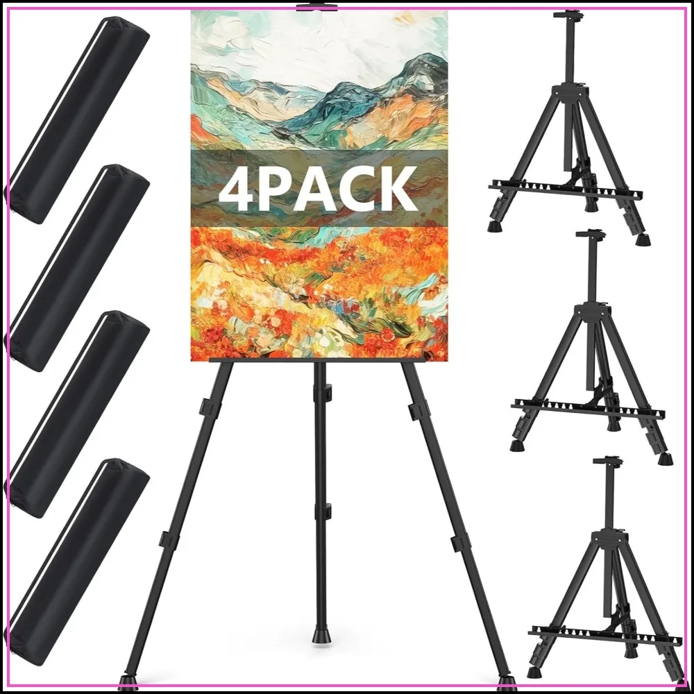 66" Heavy Duty Easel Stand for Painting, Portable Travel Easel (4 Pack)
66" Heavy Duty Easel Stand for Painting, Portable Travel Easel (4 Pack)