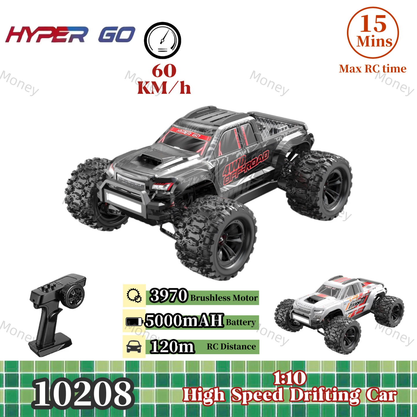 MJX HYPER GO 10208 V2 Гоночный автомобиль Маленький монстр 1:10 2,4G Бесщеточный двигатель Высокоскоростной 80 км/ч Профессиональный внедорожный радиоуправляемый грузовик
MJX HYPER GO 10208 V2 Гоночный автомобиль Маленький монстр 1:10 2,4G Бесщеточный двигатель Высокоскоростной 80 км/ч Профессиональный внедорожный радиоуправляемый грузовик