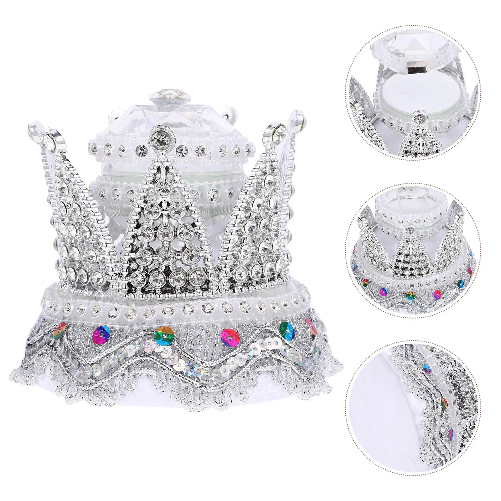 Crown Ring Box Bride Case Earrings Wedding Holder Bridal Shower Gift Plastic Storage
Crown Ring Box Bride Case Earrings Wedding Holder Bridal Shower Gift Plastic Storage