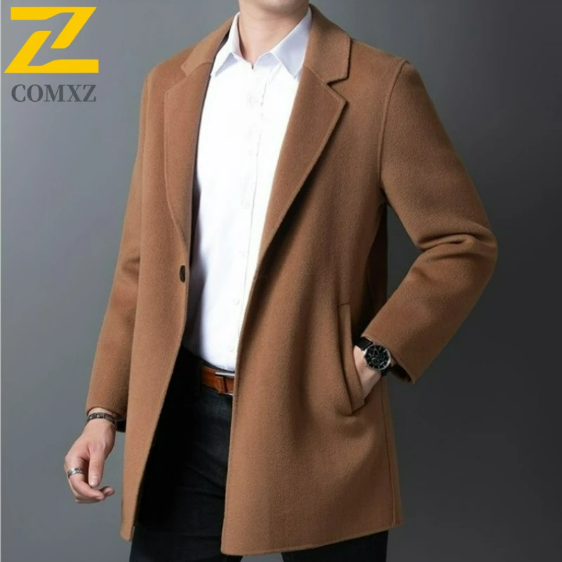 COMXZ Wool Coat Men Lightw Luxurious Outdoor Office Windproof Wool Jacket Fashion Urban Style Lightweight Autumn Winter Trench
COMXZ Wool Coat Men Lightw Luxurious Outdoor Office Windproof Wool Jacket Fashion Urban Style Lightweight Autumn Winter Trench