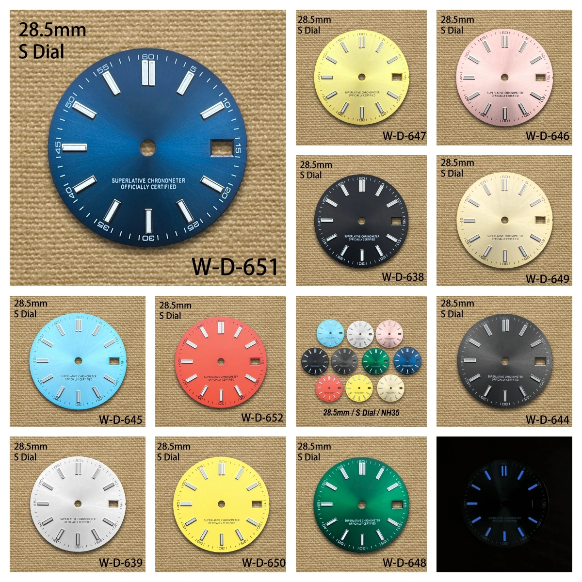 28.5mm S logo Dial Suitable For NH35/NH36/4R Japanese Movement Blue Luminous High quality Classic Watch Modification Accessories
28.5mm S logo Dial Suitable For NH35/NH36/4R Japanese Movement Blue Luminous High quality Classic Watch Modification Accessories