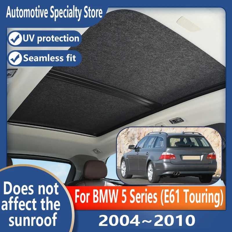 For BMW 5 Series E61 Touring 2004~2010 Sunroof Insulation Roof Visor Electrostatic Adsorption Suede Fabric Sun Protection Anti-U
For BMW 5 Series E61 Touring 2004~2010 Sunroof Insulation Roof Visor Electrostatic Adsorption Suede Fabric Sun Protection Anti-U