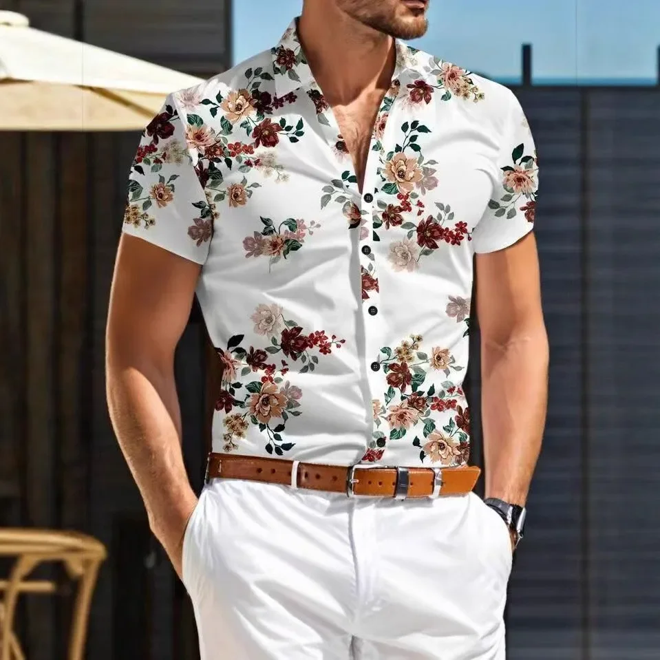 Summer New Men's Casual Versatile Fashionable Slim Fit Floral Printed Men's Short Sleeved Shirt
Summer New Men's Casual Versatile Fashionable Slim Fit Floral Printed Men's Short Sleeved Shirt