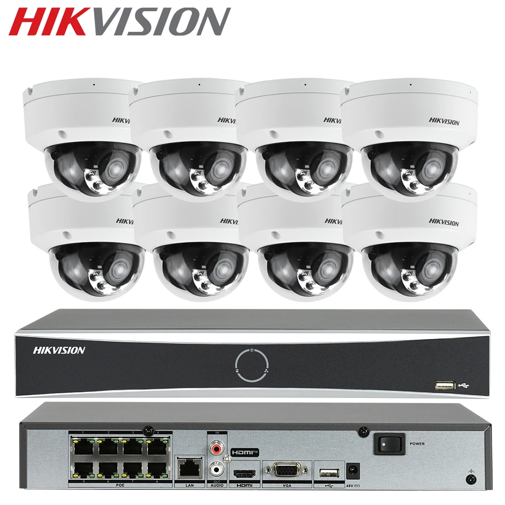 Hikvision 8-Channel 4MP Dome IP Camera System with 8POE NVR DS-7608NXI-K2/8P 4MP Color Surveillance Camera
Hikvision 8-Channel 4MP Dome IP Camera System with 8POE NVR DS-7608NXI-K2/8P 4MP Color Surveillance Camera
