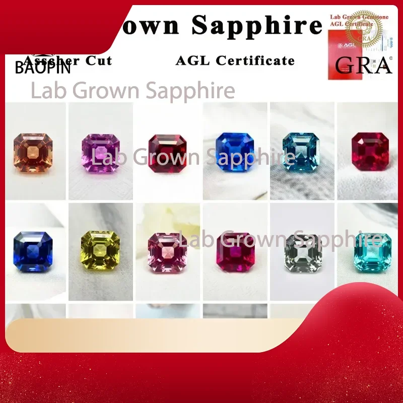 Lab Grown Sapphire sscher Cut Multiple colors Main materials DIY jewelry production Selectable GL Certificate
Lab Grown Sapphire sscher Cut Multiple colors Main materials DIY jewelry production Selectable GL Certificate