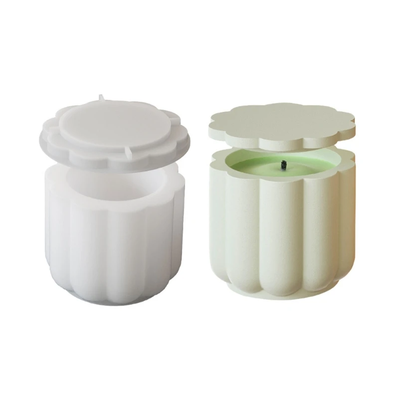 DIY Lovely Lace Trim Storage Tank Silicone Mold with Lid Desktop Decorative Vase Succulent Plant Flowerpot Candle Cup Mould
DIY Lovely Lace Trim Storage Tank Silicone Mold with Lid Desktop Decorative Vase Succulent Plant Flowerpot Candle Cup Mould
