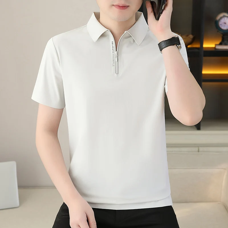 2026 model summer men's cool-fitting fabric lapel short-sleeved T-shirt polo shirt
2026 model summer men's cool-fitting fabric lapel short-sleeved T-shirt polo shirt