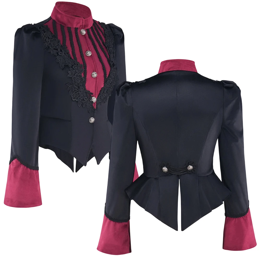 Women Gothic Steampunk Tuxedo Victorian Edwardian Duchess Walking Jacket Renaissance Colonial Manor Vampire Jacket
Women Gothic Steampunk Tuxedo Victorian Edwardian Duchess Walking Jacket Renaissance Colonial Manor Vampire Jacket