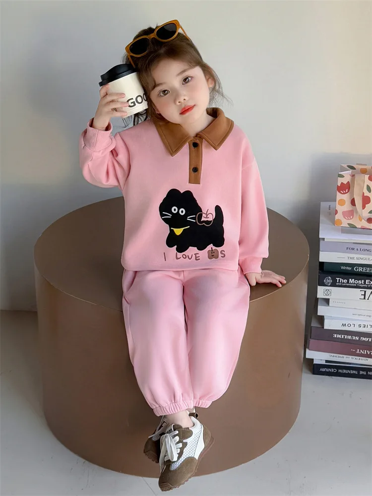 Girls CartoonpoloSpring and Autumn Collar Suit2025New Stylish Baby Girl Spring and Autumn Color Block Two-Piece Set Trendy
Girls CartoonpoloSpring and Autumn Collar Suit2025New Stylish Baby Girl Spring and Autumn Color Block Two-Piece Set Trendy