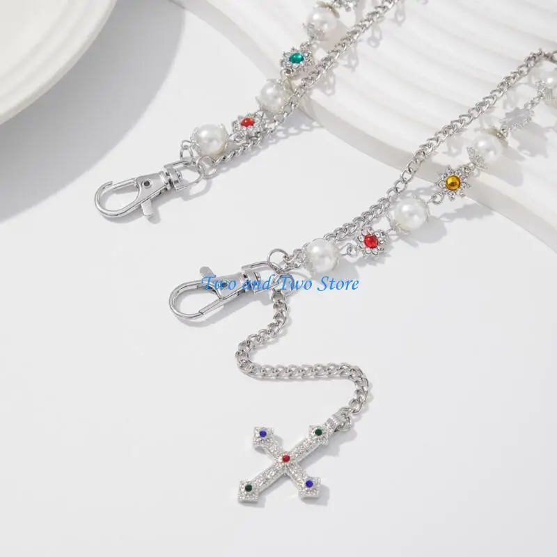 HX6F Fashionable Imitation Pearls Crossed Chain Body Jewelry Trendy Unisex Accessory For Daily Wear Or Special Occasions 
HX6F Fashionable Imitation Pearls Crossed Chain Body Jewelry Trendy Unisex Accessory For Daily Wear Or Special Occasions