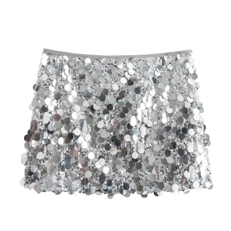 New Silver Sequin Skirt Woman High Waist Mini Skirt Woman Fashion Shiny Glitter Elegant Short Skirts For Women Y2k Skirts
New Silver Sequin Skirt Woman High Waist Mini Skirt Woman Fashion Shiny Glitter Elegant Short Skirts For Women Y2k Skirts