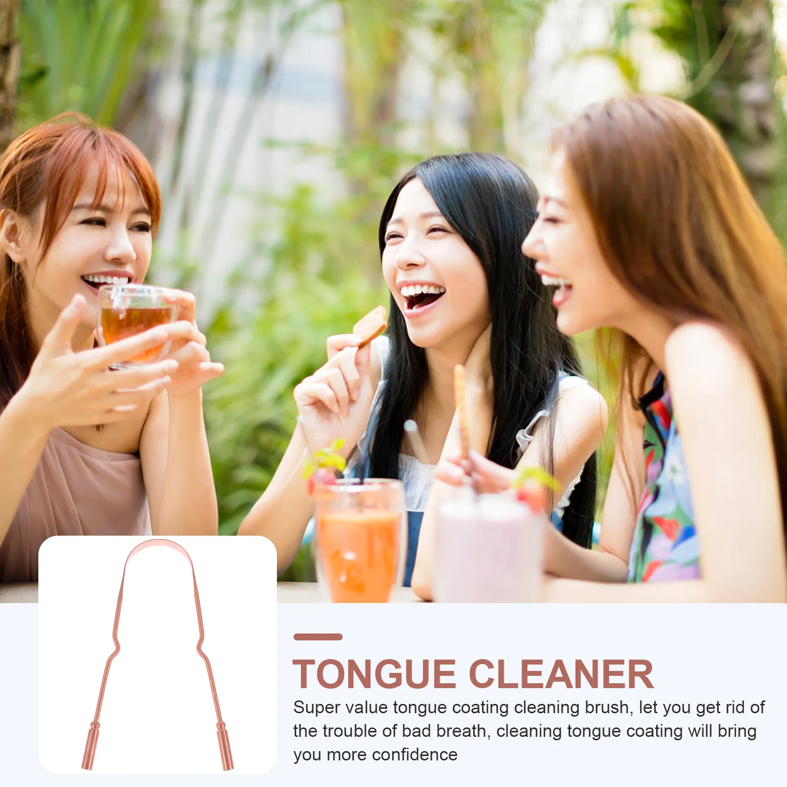 Tongue Cleaner Coating Remover Stainless Steel Oral Care Tool Scrapers Copper Material Humanized Handle Storage Box Included
Tongue Cleaner Coating Remover Stainless Steel Oral Care Tool Scrapers Copper Material Humanized Handle Storage Box Included