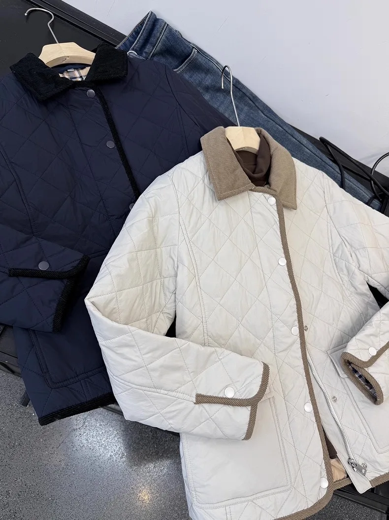 Comfortable Cotton Jacket Women's Commute Style Loose Fit Quilted Lapel Coat Fall Winter Versatile Outerwear Soft Cotton Coat
Comfortable Cotton Jacket Women's Commute Style Loose Fit Quilted Lapel Coat Fall Winter Versatile Outerwear Soft Cotton Coat