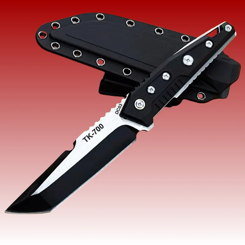 TK-700 travel knife, sturdy K-sheath outdoor knife, camping and mountaineering emergency rescue tool fruit knife
TK-700 travel knife, sturdy K-sheath outdoor knife, camping and mountaineering emergency rescue tool fruit knife