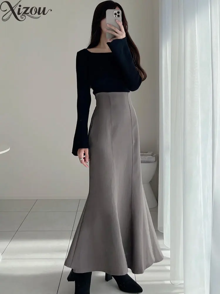 Японская милая юбка-русалка с высокой талией, женская утягивающая облегающая боковая молния, осенне-зимняя длинная юбка 2025, облегающая посадка
Японская милая юбка-русалка с высокой талией, женская утягивающая облегающая боковая молния, осенне-зимняя длинная юбка 2025, облегающая посадка