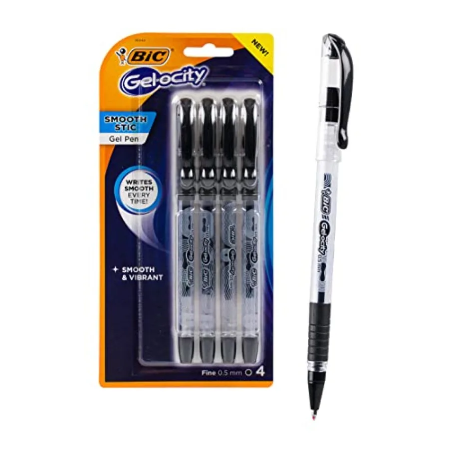 4pk Gelocity Stick Gel Pen- Black, 1 Count Pack of 4
4pk Gelocity Stick Gel Pen- Black, 1 Count Pack of 4