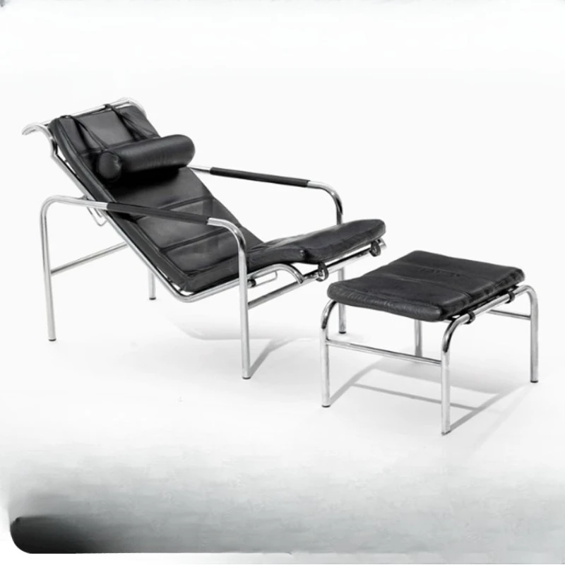 Stainless steel leather art living room single chair, leisure chair, balcony recliner
Stainless steel leather art living room single chair, leisure chair, balcony recliner